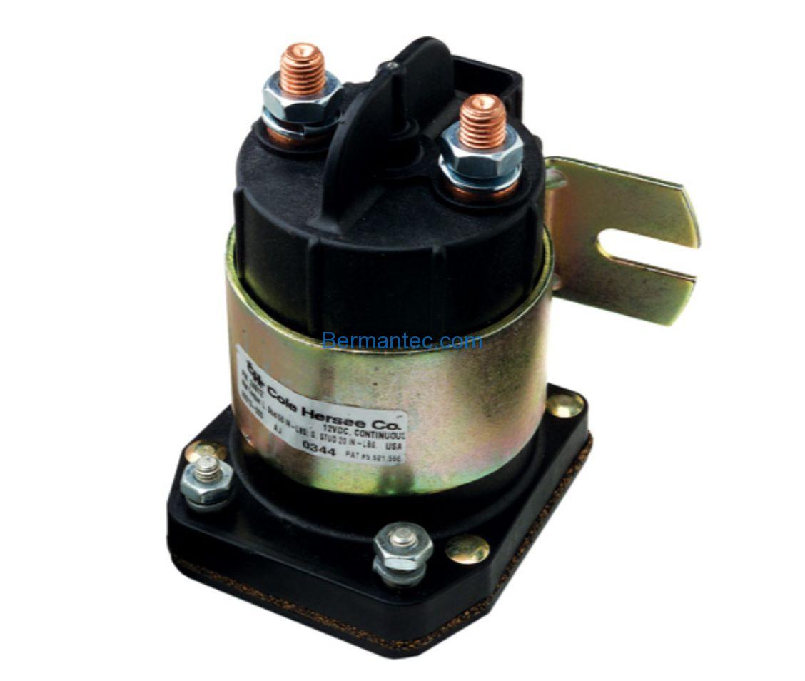 NEW COLE HERSEE 12 VOLT 4 TERMINAL 225 AMP CONTINUOUS DUTY SOLENOID 24812 